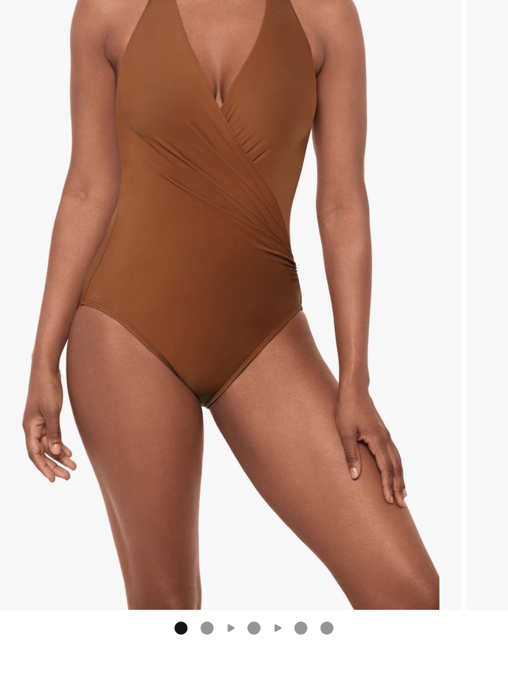 Miraclesuit Brown One-Piece Swimsuit NWT